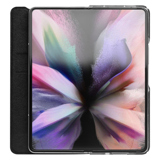 For Samsung Galaxy Z Fold3 5G/W22 5G QIALINO Ultrathin Genuine Leather Phone Case(Black) by QIALINO