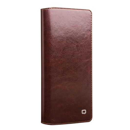 For Samsung Galaxy Note20 Ultra QIALINO Genuine Leather Phone Case(Brown) by QIALINO