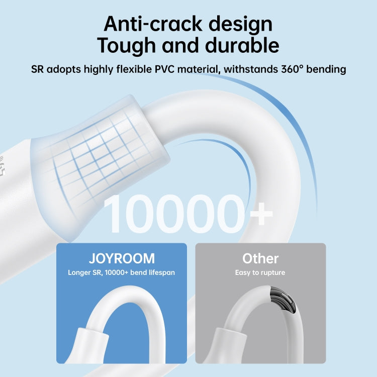 JOYROOM S-UM018A9 2.4A USB to Micro USB Fast Charging Data Cable, Length:2m(White) -  by JOYROOM | Online Shopping UK | buy2fix