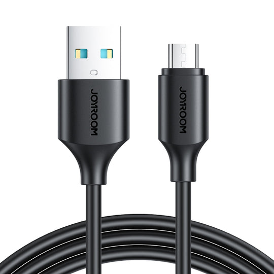 JOYROOM S-UM018A9 2.4A USB to Micro USB Fast Charging Data Cable, Length:1m(Black)