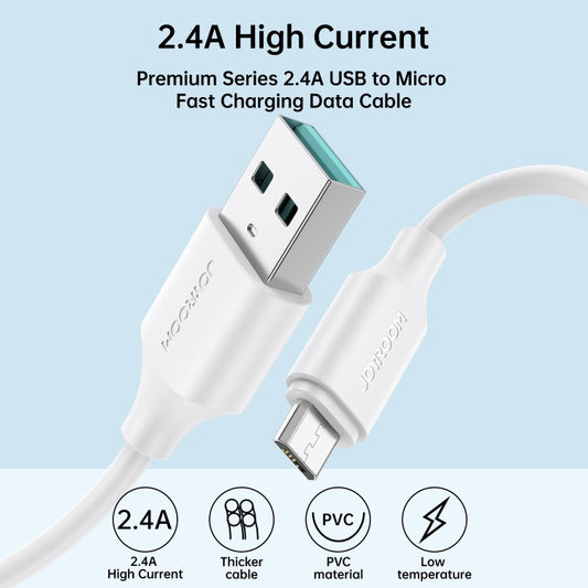 JOYROOM S-UM018A9 2.4A USB to Micro USB Fast Charging Data Cable, Length:1m(Black) by JOYROOM