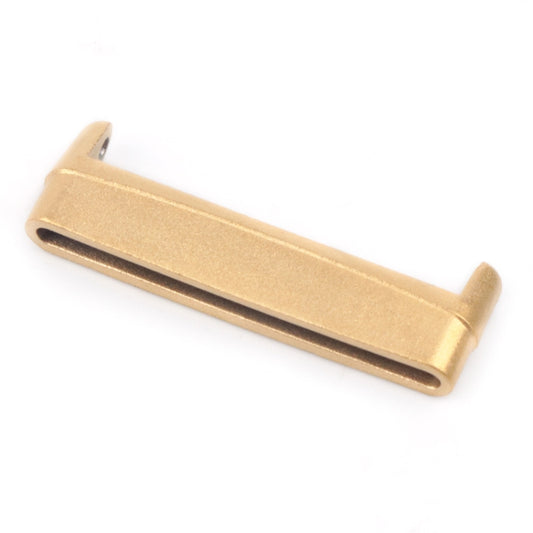 For Fitbit Versa 4 / Sense 2 1 Pair Universal Metal Watch Band Connectors(Gold) by buy2fix
