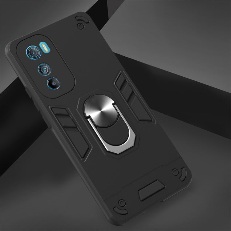 For Motorola Moto Edge 30 2 in 1 Armour Series PC + TPU Protective Phone Case(Black) - Motorola Cases by buy2fix | Online Shopping UK | buy2fix