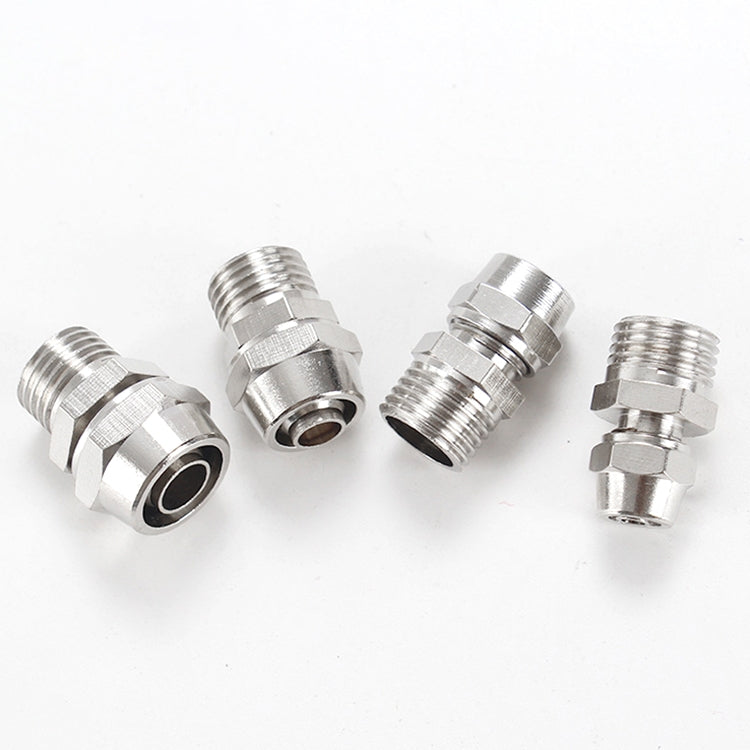 PC4-M5 LAIZE 10pcs Nickel Plated Copper Pneumatic Quick Fitting Connector -  by LAIZE | Online Shopping UK | buy2fix