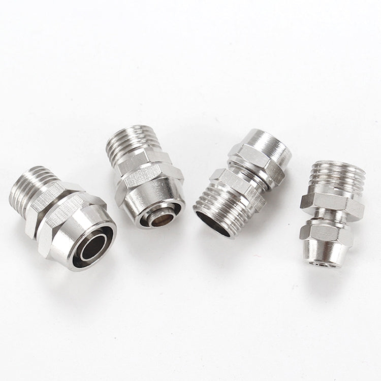 PC14-04 LAIZE Nickel Plated Copper Pneumatic Quick Fitting Connector -  by LAIZE | Online Shopping UK | buy2fix