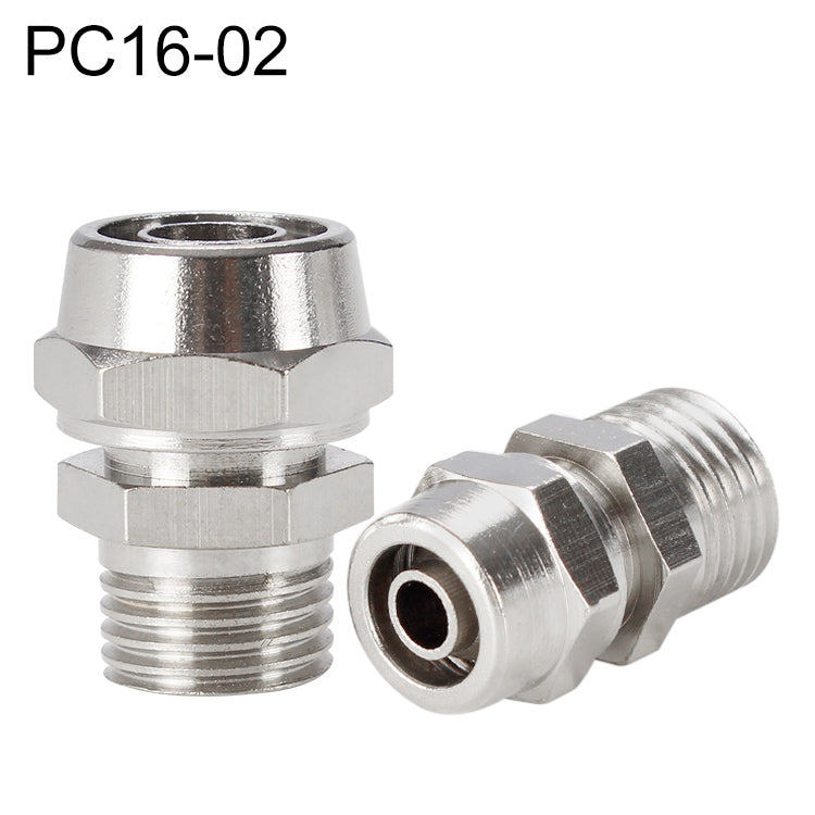 PC16-02 LAIZE Nickel Plated Copper Pneumatic Quick Fitting Connector -  by LAIZE | Online Shopping UK | buy2fix