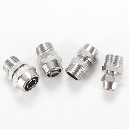 PC16-03 LAIZE Nickel Plated Copper Pneumatic Quick Fitting Connector -  by LAIZE | Online Shopping UK | buy2fix