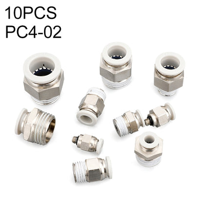 PC4-02 LAIZE 10pcs PC Straight Pneumatic Quick Fitting Connector -  by LAIZE | Online Shopping UK | buy2fix