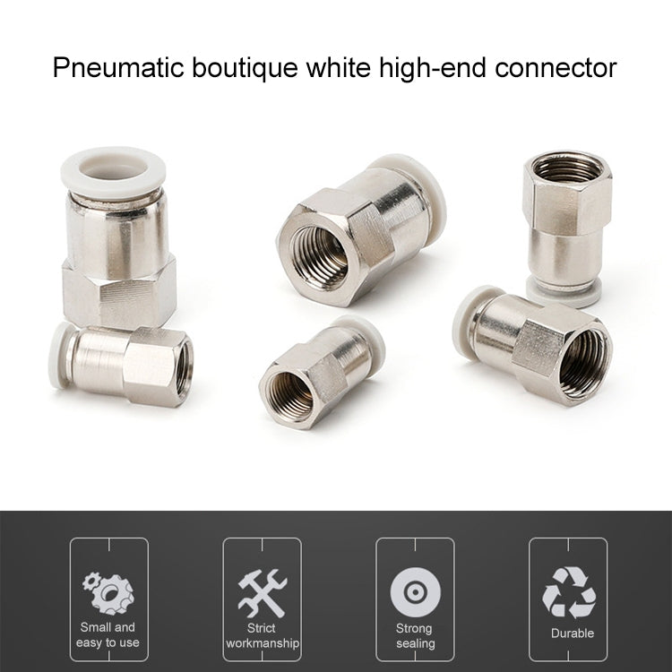 PCF8-03 LAIZE Female Thread Straight Pneumatic Quick Fitting Connector -  by LAIZE | Online Shopping UK | buy2fix