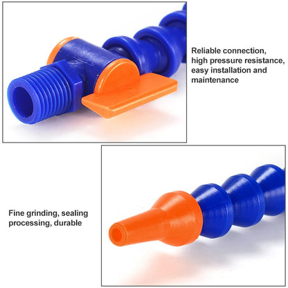 3/8 inch 40cm Adjustable Plastic Flexible Water Oil Cooling Hose With Switch by buy2fix