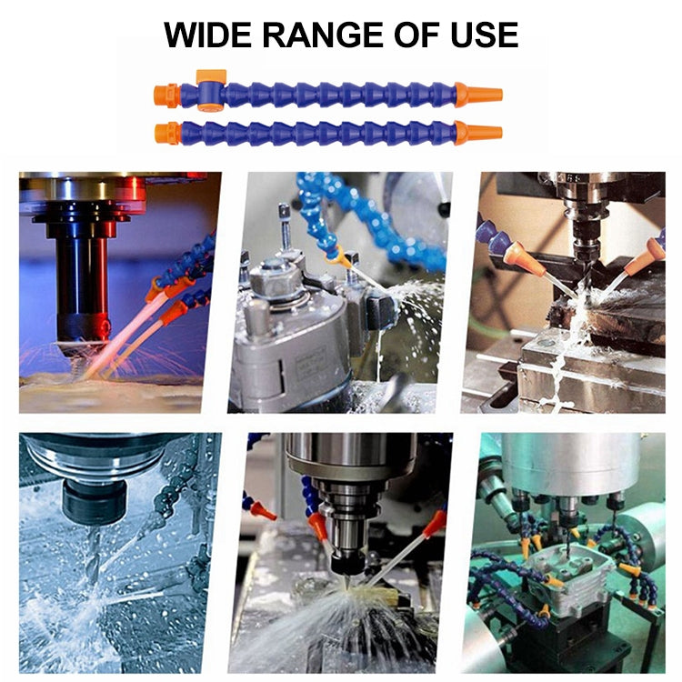 3/8 inch 40cm Adjustable Plastic Flexible Water Oil Cooling Hose With Switch by buy2fix