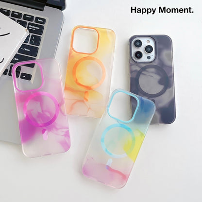 For iPhone 14 Pro Max Watercolor Magsafe Phone Case(Purple) - iPhone 14 Pro Max Cases by buy2fix | Online Shopping UK | buy2fix