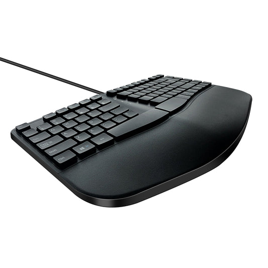 390B 87-key Ergonomic Split Wired Keyboard by buy2fix