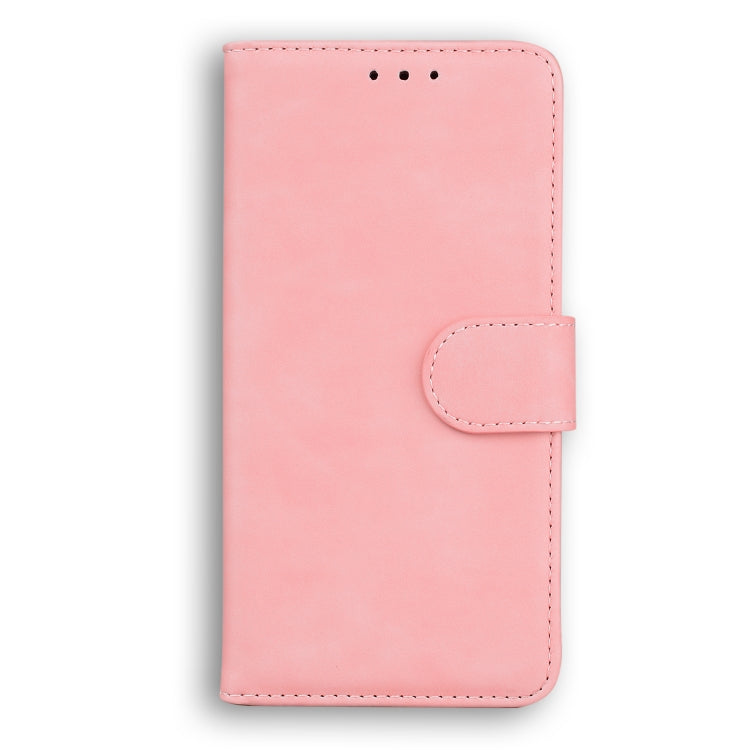 For Samsung Galaxy A04/M13 5G Skin Feel Pure Color Flip Leather Phone Case(Pink) by buy2fix