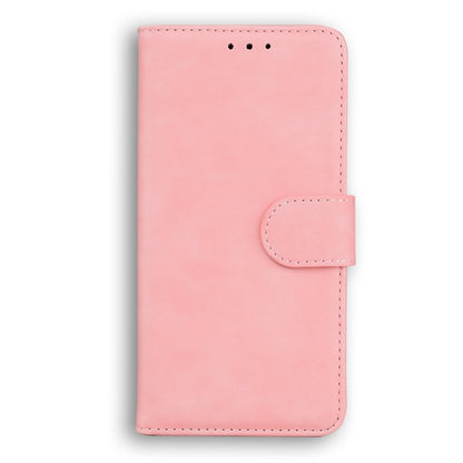For Samsung Galaxy A04/M13 5G Skin Feel Pure Color Flip Leather Phone Case(Pink) by buy2fix
