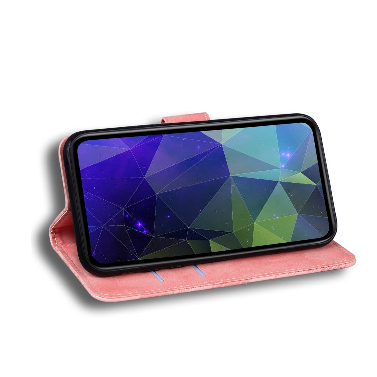 For Samsung Galaxy A04/M13 5G Skin Feel Pure Color Flip Leather Phone Case(Pink) by buy2fix
