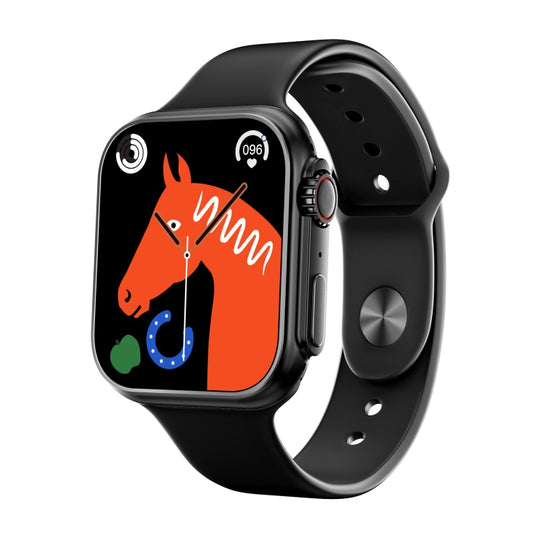 WS8 Pro 2.0 inch IPS Full Touch Screen Smart Watch, IP67 Waterproof Support Heart Rate & Blood Oxygen Monitoring / Sports Modes(Black)