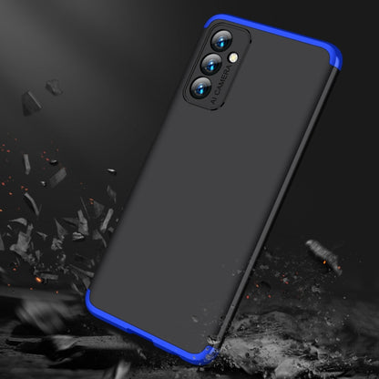 For Samsung Galaxy F13 / M13 India GKK Three Stage Splicing Full Coverage PC Phone Case(Black Blue) - Galaxy Phone Cases by GKK | Online Shopping UK | buy2fix