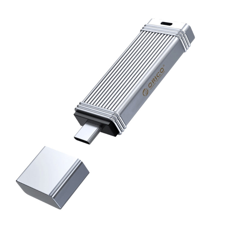 ORICO USB Flash Drive, Read: 100MB/s, Write: 50MB/s, Memory:32GB, Port:Type-C(Silver) - USB Flash Drives by ORICO | Online Shopping UK | buy2fix