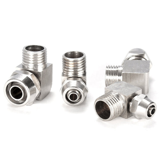 PL6-02 LAIZE Nickel Plated Copper Trachea Quick Fitting Lock Female Connector by LAIZE