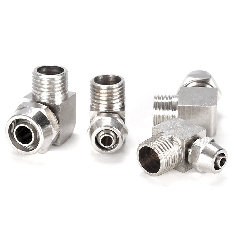 PL12-02 LAIZE Nickel Plated Copper Trachea Quick Fitting Lock Female Connector by buy2fix