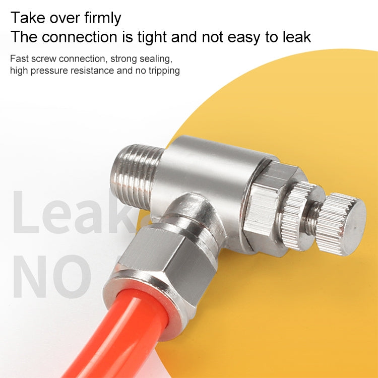 SL10-04 LAIZE Nickel Plated Copper Trachea Quick Fitting Throttle Valve Lock Female Connector -  by LAIZE | Online Shopping UK | buy2fix