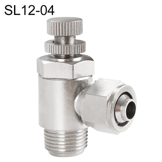 SL12-04 LAIZE Nickel Plated Copper Trachea Quick Fitting Throttle Valve Lock Female Connector -  by LAIZE | Online Shopping UK | buy2fix