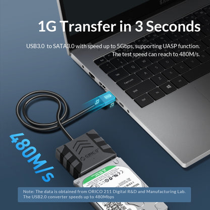 ORICO UTS1 USB 3.0 2.5-inch SATA HDD Adapter, Cable Length:0.5m - USB to IDE / SATA by ORICO | Online Shopping UK | buy2fix