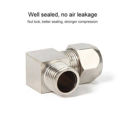 PL6-03 LAIZE Nickel Plated Copper Reducer Elbow Pneumatic Quick Fitting Connector -  by LAIZE | Online Shopping UK | buy2fix