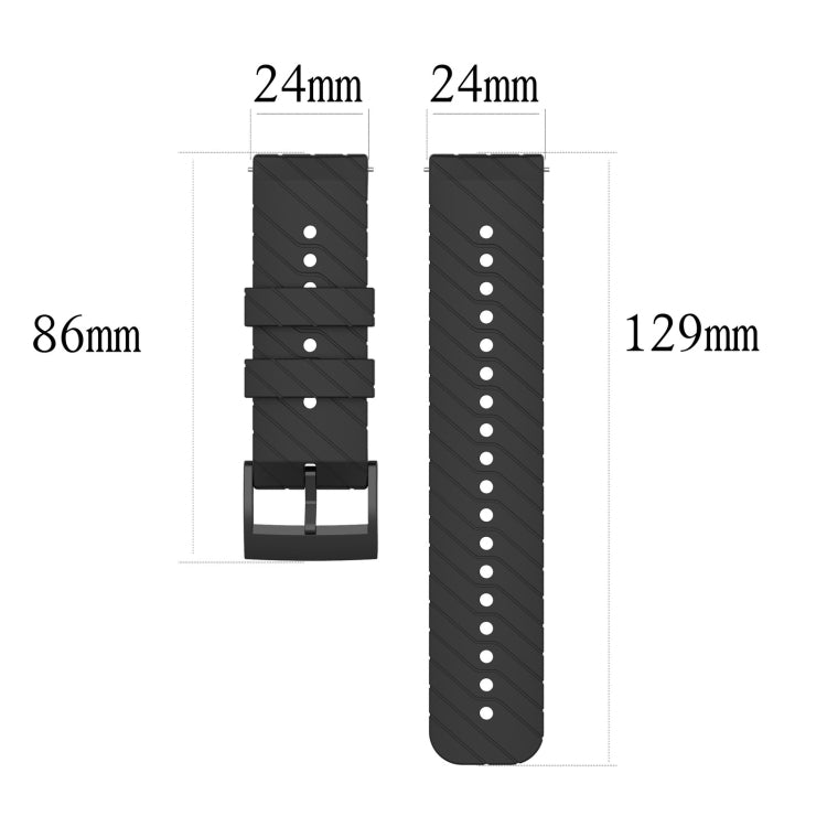 For Suunto 9 Lightning Silicone Watch Band(Grey) by buy2fix