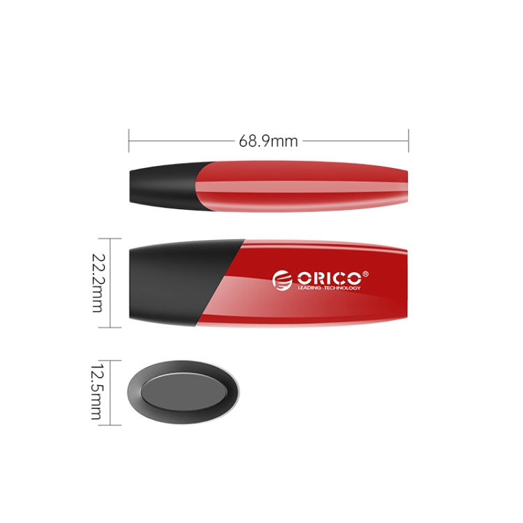 ORCIO USB3.0 U Disk Drive, Read: 100MB/s, Write: 15MB/s, Memory:256GB, Port:Type-C(Red) - USB Flash Drives by ORICO | Online Shopping UK | buy2fix