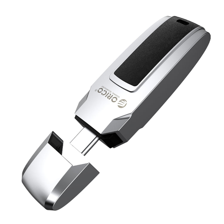 ORICO USB Flash Drive, Read: 100MB/s, Write: 50MB/s, Memory:64GB, Port:Type-C(Silver) - USB Flash Drives by ORICO | Online Shopping UK | buy2fix