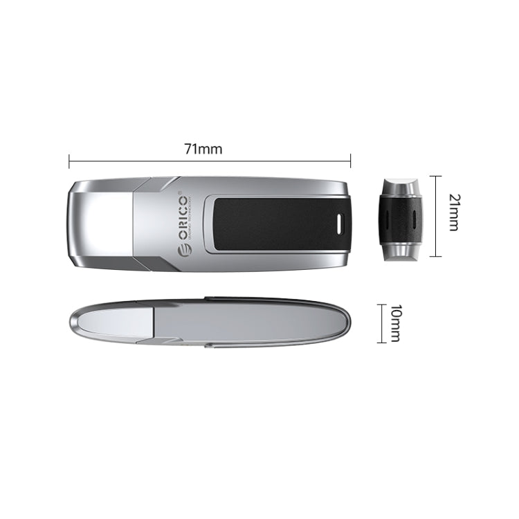 ORICO USB Flash Drive, Read: 260MB/s, Write: 70MB/s, Memory:256GB, Port:USB-A(Silver) - USB Flash Drives by ORICO | Online Shopping UK | buy2fix