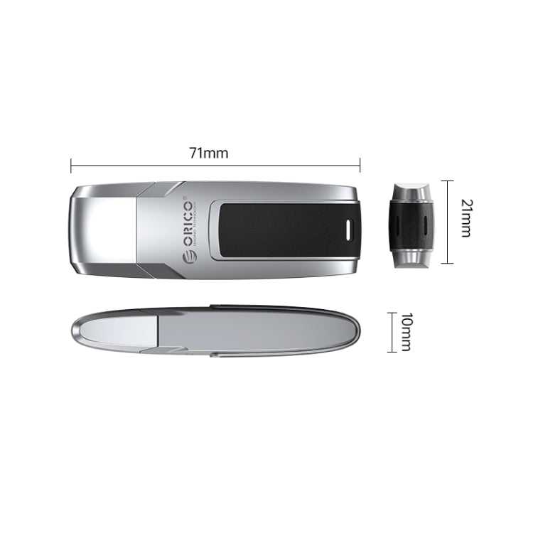 ORICO UFS Flash Drive, Read: 411MB/s, Write: 350MB/s, Memory:128GB, Port:USB-A(Silver) - USB Flash Drives by ORICO | Online Shopping UK | buy2fix