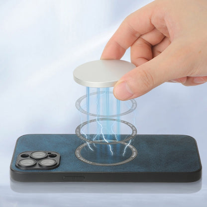 For iPhone 11 Pro Leather Texture Magsafe Phone Case(Green) by buy2fix