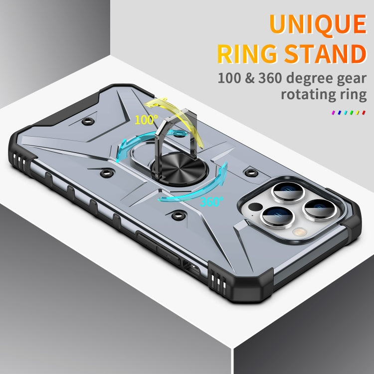 For iPhone 11 Pro Max Ring Holder Phone Case(Grey) by buy2fix