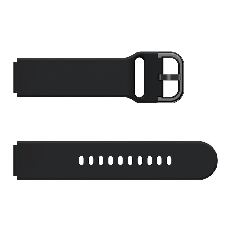 For Huawei Fit Mini Color Buckle Silicone Watch Band(Black) by buy2fix