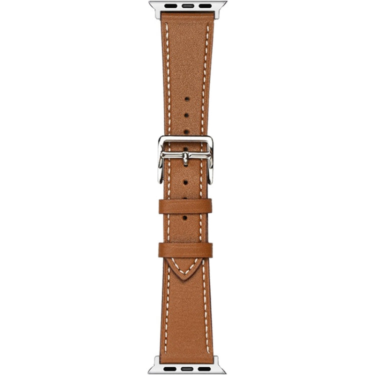 For Apple Watch Series 8 41mm imak PG1 Series Leather Watch Band(Brown) by buy2fix
