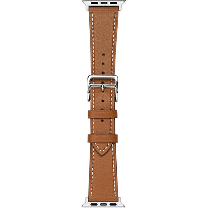For Apple Watch Series 8 41mm imak PG1 Series Leather Watch Band(Brown) by buy2fix