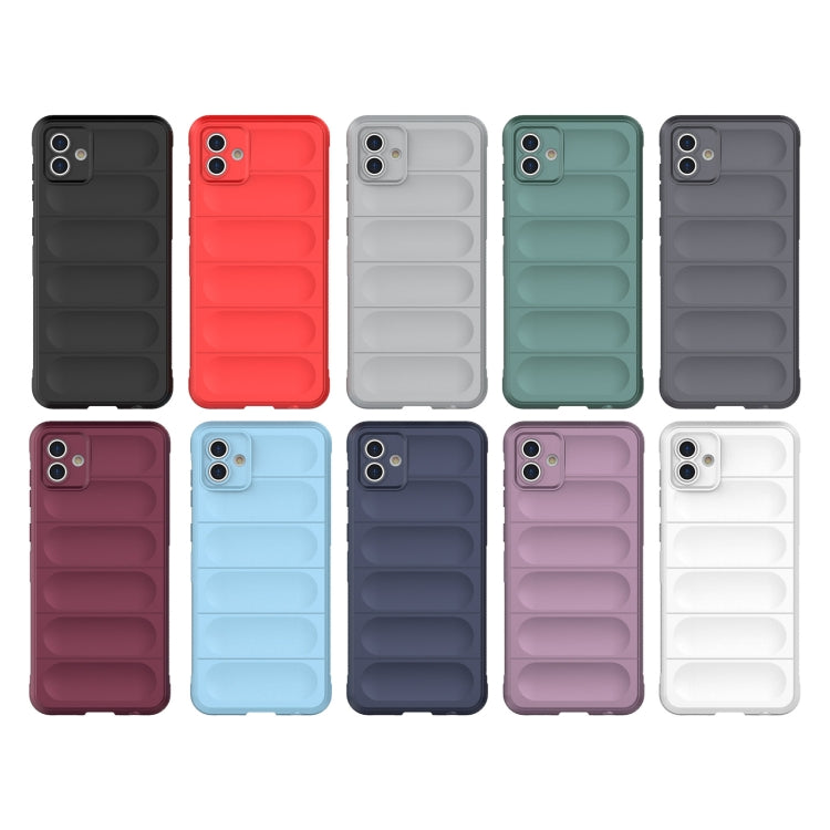 For Samsung Galaxy A04 4G Magic Shield TPU + Flannel Phone Case(Light Blue) by buy2fix