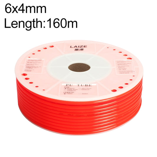 LAIZE Pneumatic Compressor Air Flexible PU Tube, Specification:6x4mm, 160m(Red) -  by LAIZE | Online Shopping UK | buy2fix