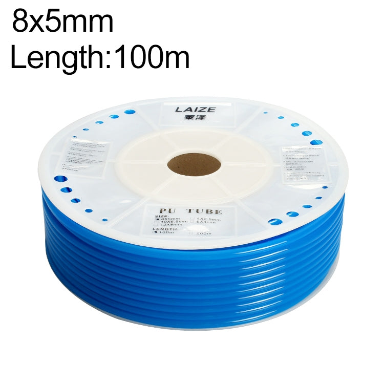 LAIZE Pneumatic Compressor Air Flexible PU Tube, Specification:8x5mm, 100m(Blue) -  by LAIZE | Online Shopping UK | buy2fix