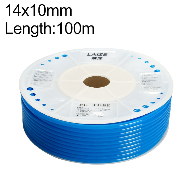 LAIZE Pneumatic Compressor Air Flexible PU Tube, Specification:14x10mm, 100m(Blue) -  by LAIZE | Online Shopping UK | buy2fix