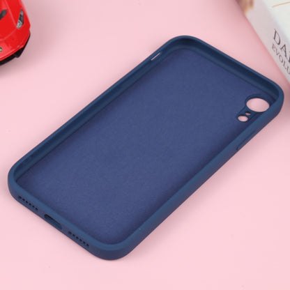 For iPhone XR Liquid Silicone Full Coverage Shockproof Magsafe Phone Case(Dark Blue) by buy2fix