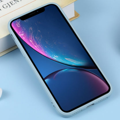For iPhone XR Liquid Silicone Full Coverage Shockproof Magsafe Phone Case(Light Blue) by buy2fix