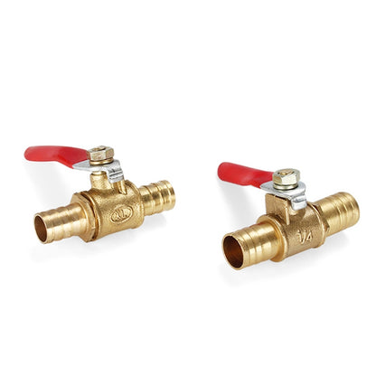 LAIZE Pneumatic Hose Barb Brass Shutoff Ball Valve, Specification:8mm -  by LAIZE | Online Shopping UK | buy2fix