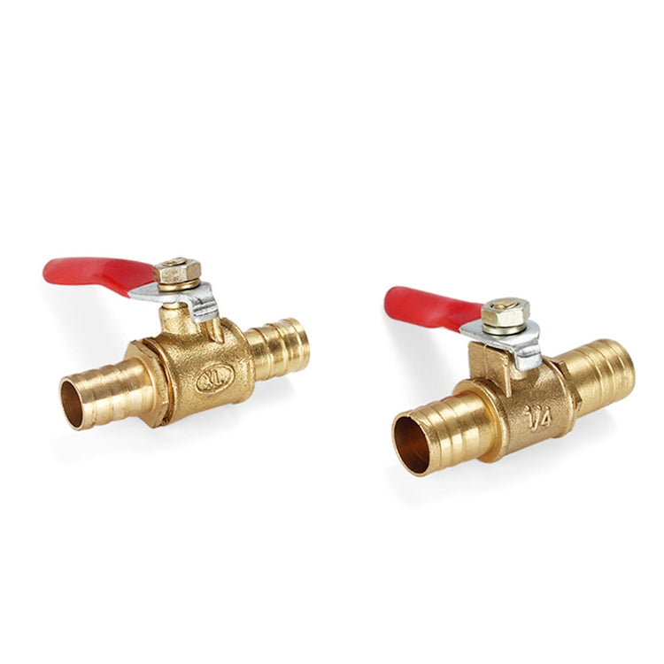 LAIZE Pneumatic Hose Barb Brass Shutoff Ball Valve, Specification:12mm -  by LAIZE | Online Shopping UK | buy2fix