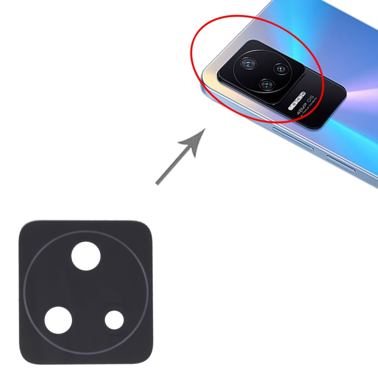 For Xiaomi Redmi K40S/Poco F4 10 PCS Back Camera Lens - Camera by buy2fix | Online Shopping UK | buy2fix