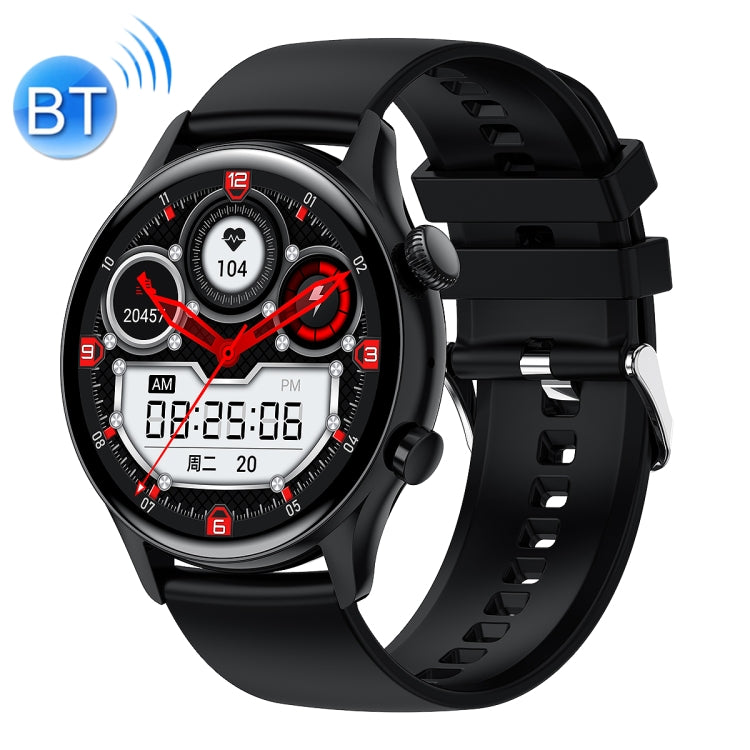 Ochstin 5HK8 Pro 1.36 inch Round Screen Blood Oxygen Blood Pressure Monitoring Bluetooth Smart Watch, Strap:Silicone(Black) - Smart Wear by OCHSTIN | Online Shopping UK | buy2fix