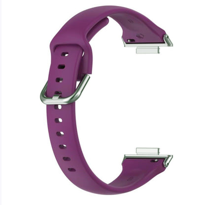 For Huawei Watch Fit 2 Small Waist Silicone Watch Band, Size:S(Dark Purple) by buy2fix